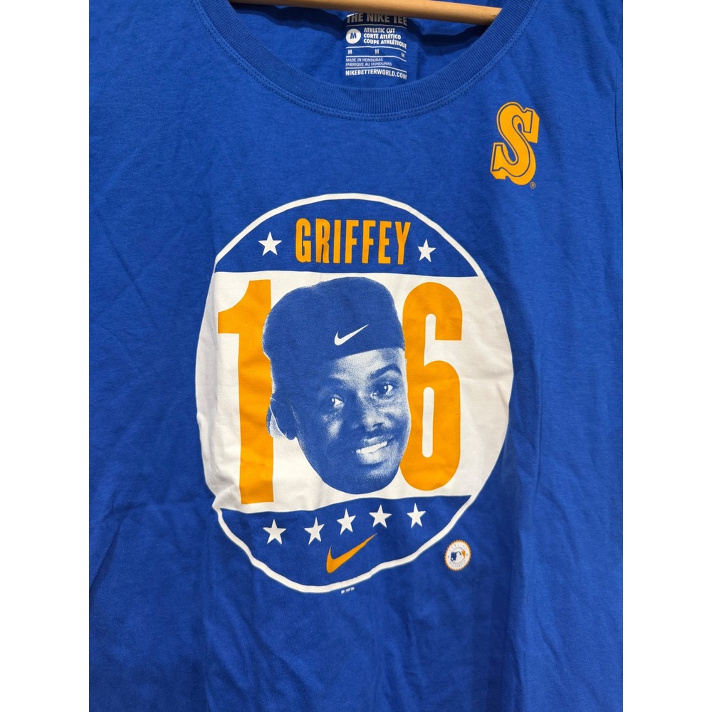 NWT Nike Seattle Mariners Ken Griffey Jr '16 MLB Hall of Fame T-Shirt Womens M - Picture 2 of 7